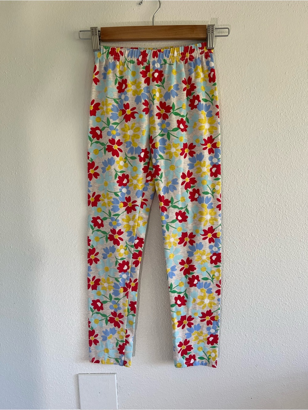 Limited Too Floral Leggings - Red, Yellow & Blue